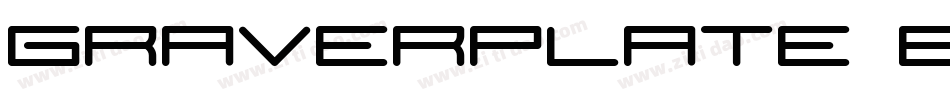 Graverplate Bold字体转换